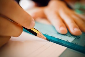 pencil, ruler, school